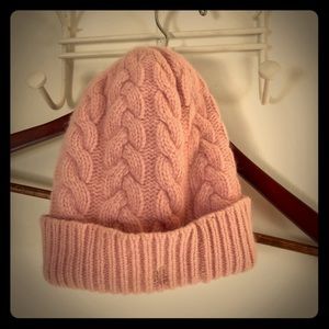 Ralph Lauren Pink Cable winter hat